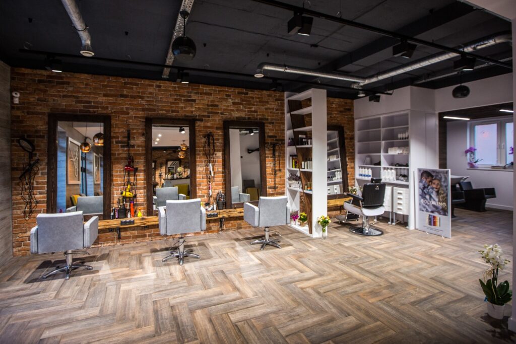 salon fryzjerski wnętrze